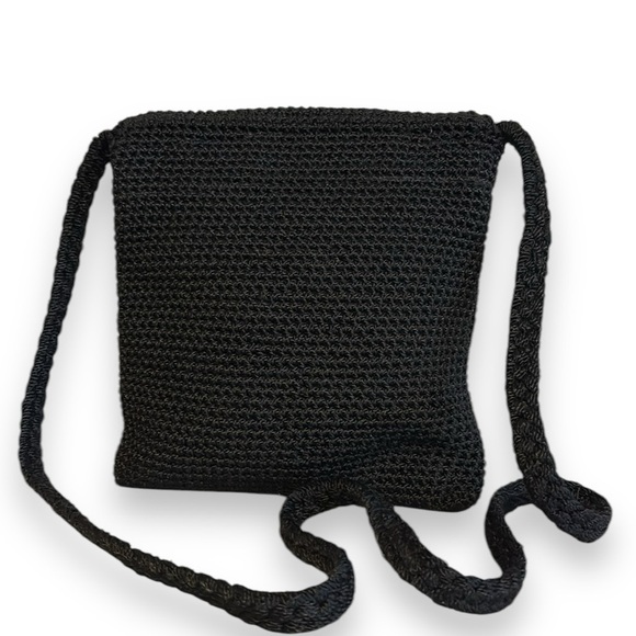 The Sak Bag Crossbody Shoulder Crochet Boho Black - Picture 3 of 5
